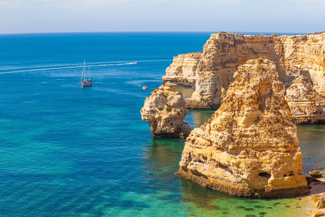 ALGARVE FROM THE SEA PORTIMÃO includes boat trip to Benagil caves AND LAGOS - Praia da Rocha and the Santa Catarina Fortress viewpoint
