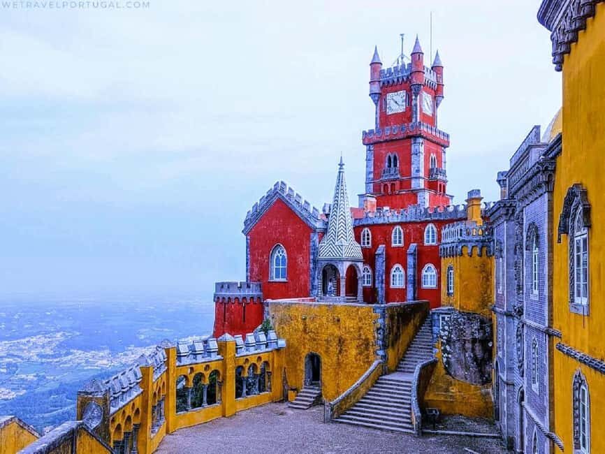 From Lisbon: Sintra, Cabo da Roca, & Cascais. Full-Day Trip - Pena Palace: 19th-Century Romanticism on a Hilltop