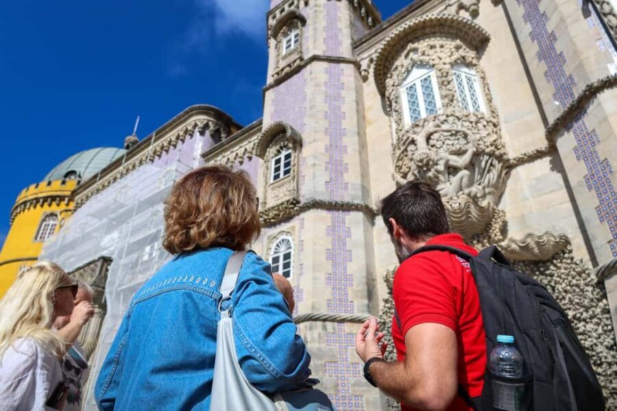 Lisbon: Sintra, Coast and Wine Small-Group Day Tour - Pena Palace and Pena Park: exterior views, big story, cold-weather tip