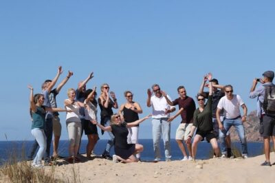 Sintra-Cascais Natural Park by E-Bike: 8- hour Tour from Lisbon - First taste of Sintra: town time and cheesecake near the National Palace area