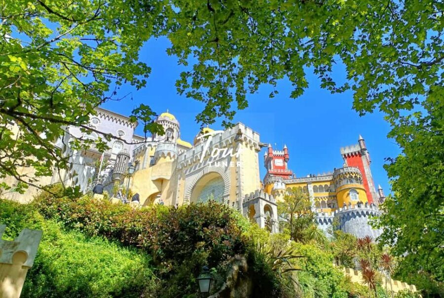 Sintra: Pena Palace. Moorish Castle. Cabo da Roca. & Cascais - Pena Palace & Park: romantic towers, but time slots run the day