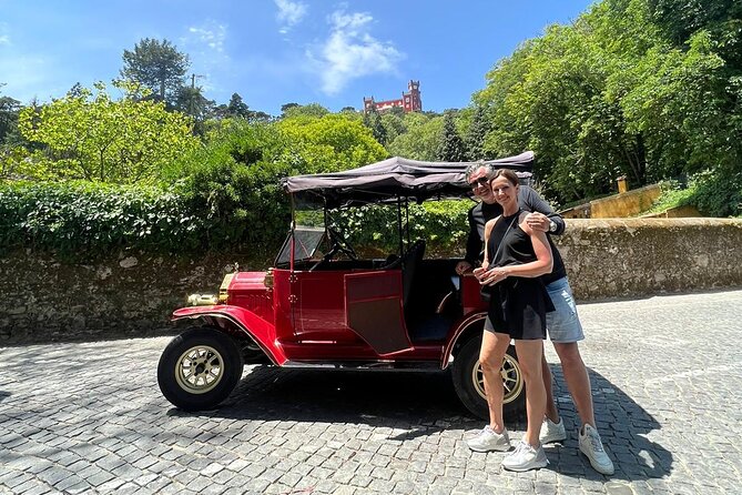Sintra tour to Pena Palace in vintage car - Private day tour - Stop 2: Pena Palace area drive—how the viewpoints set up the palace