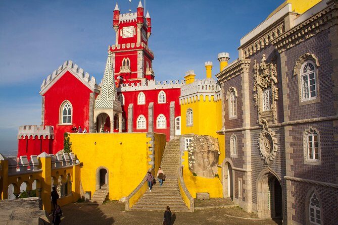 Sintra Tour with Pena Palace and Regaleira All Tickets Included - Pena National Palace: color on the hill, plus real ticket value